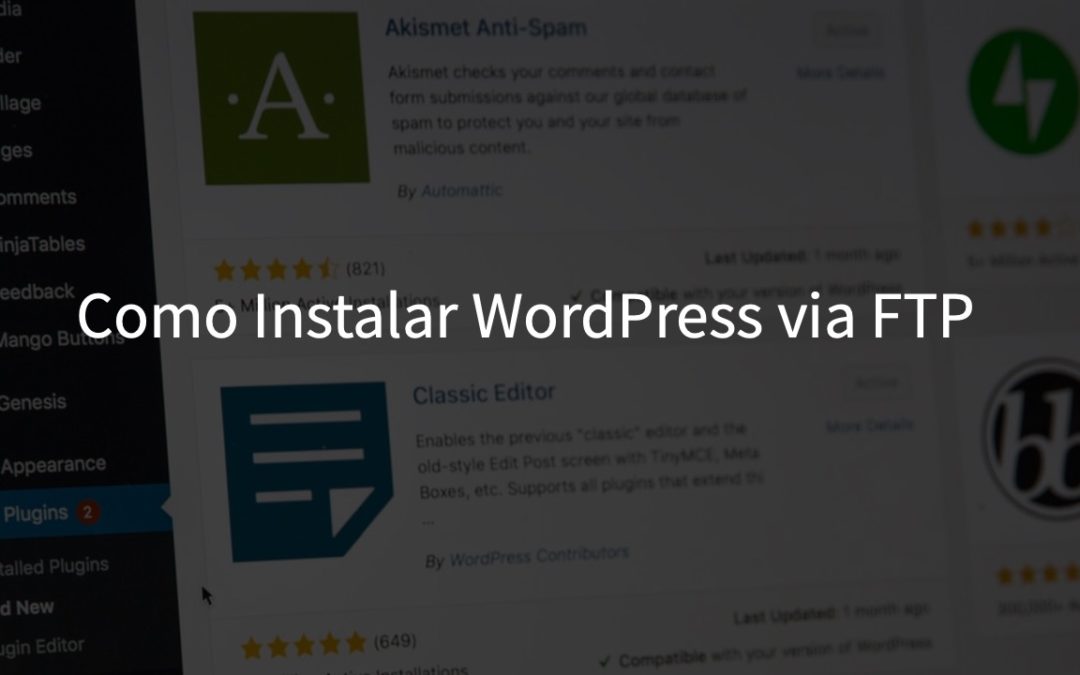 Como instalar o WordPress via FTP